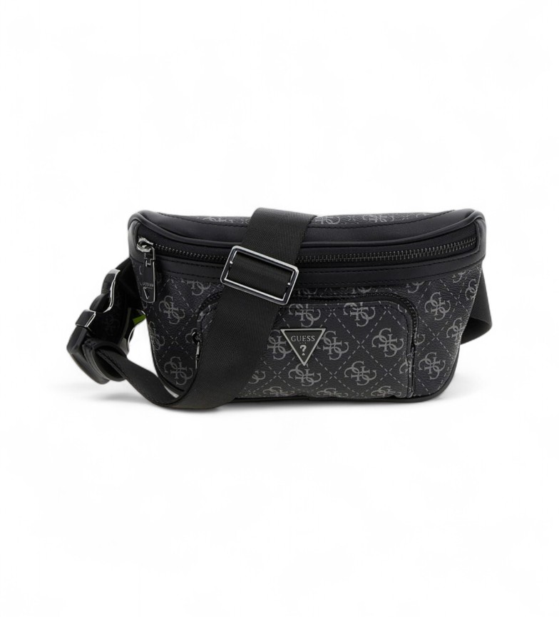 Guess Riñonera Vezzola Smart logotipo 4G negro