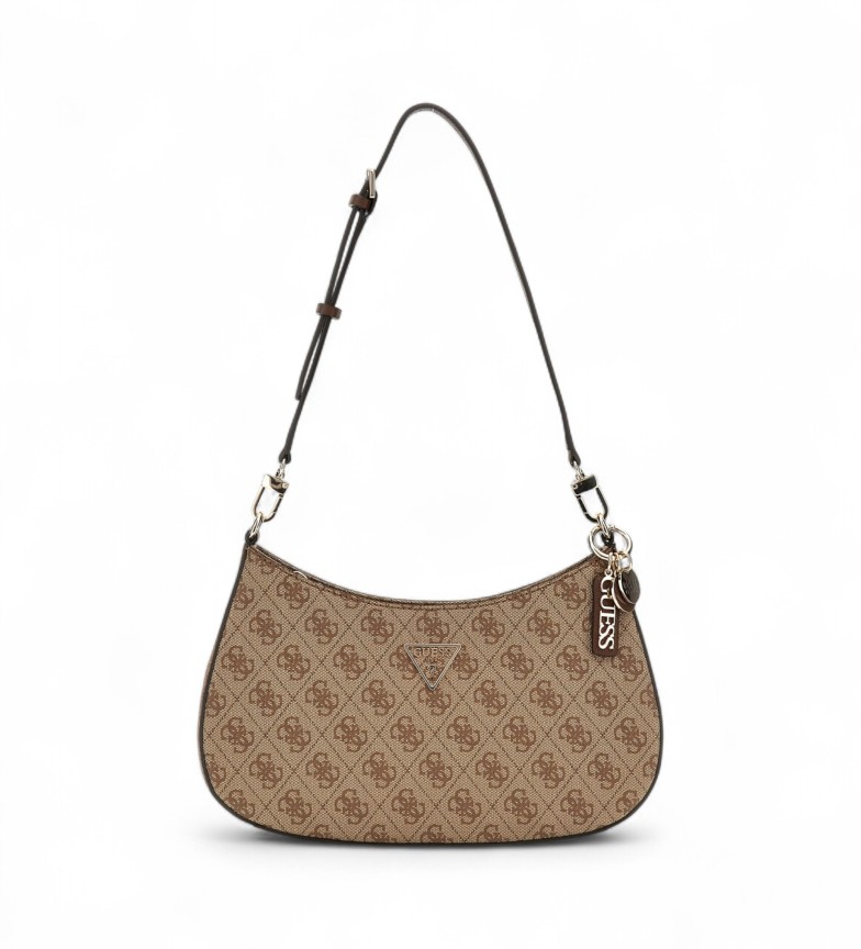 Guess Bolso al hombro Noelle con logotipo 4G marrón