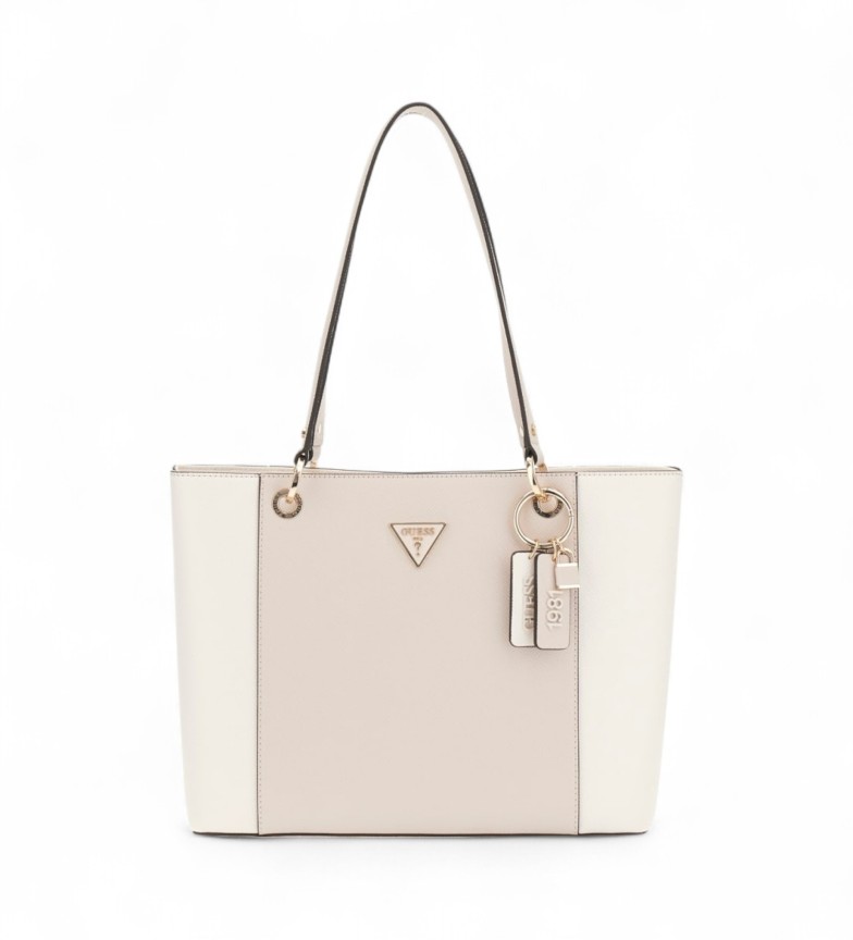 Guess Bolso Tote Noelle Saffiano beige