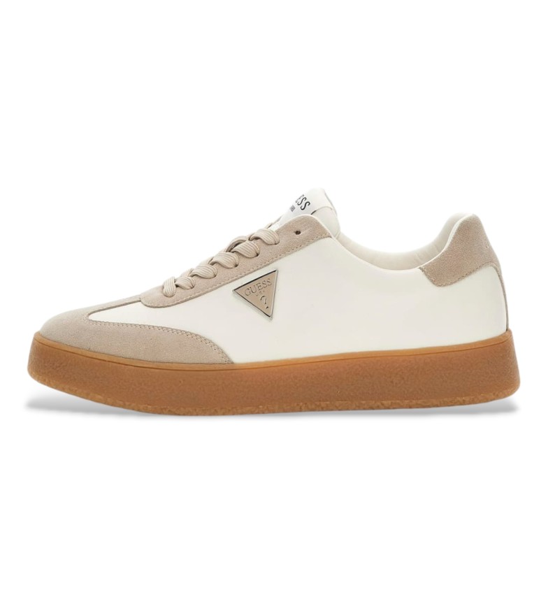 Guess Zapatillas de Piel Wiman beige