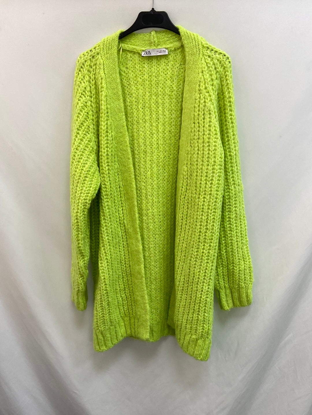 ZARA.Cárdigan verde oversized T.S