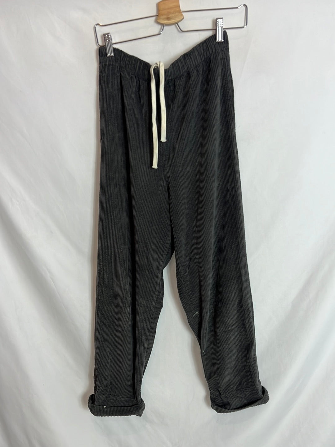 AMERICAN VINTAGE. Pantalón azul pana T.s