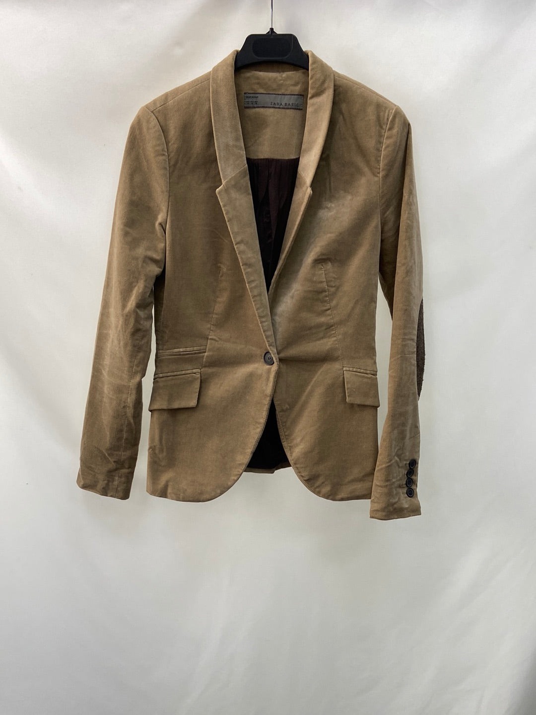ZARA.Blazer beige textura T.M