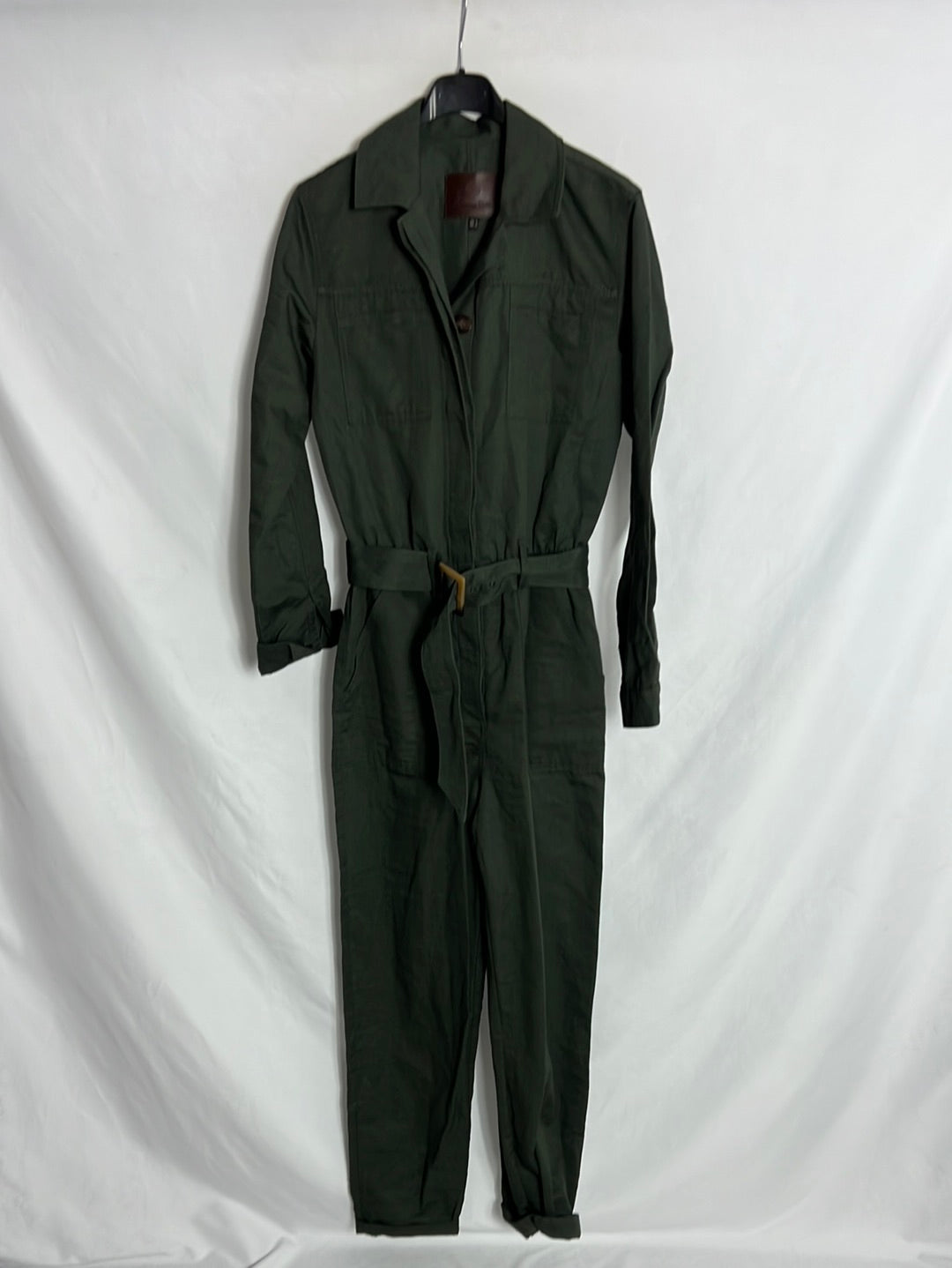 MASSIMO DUTTI. Mono largo verde. T.s