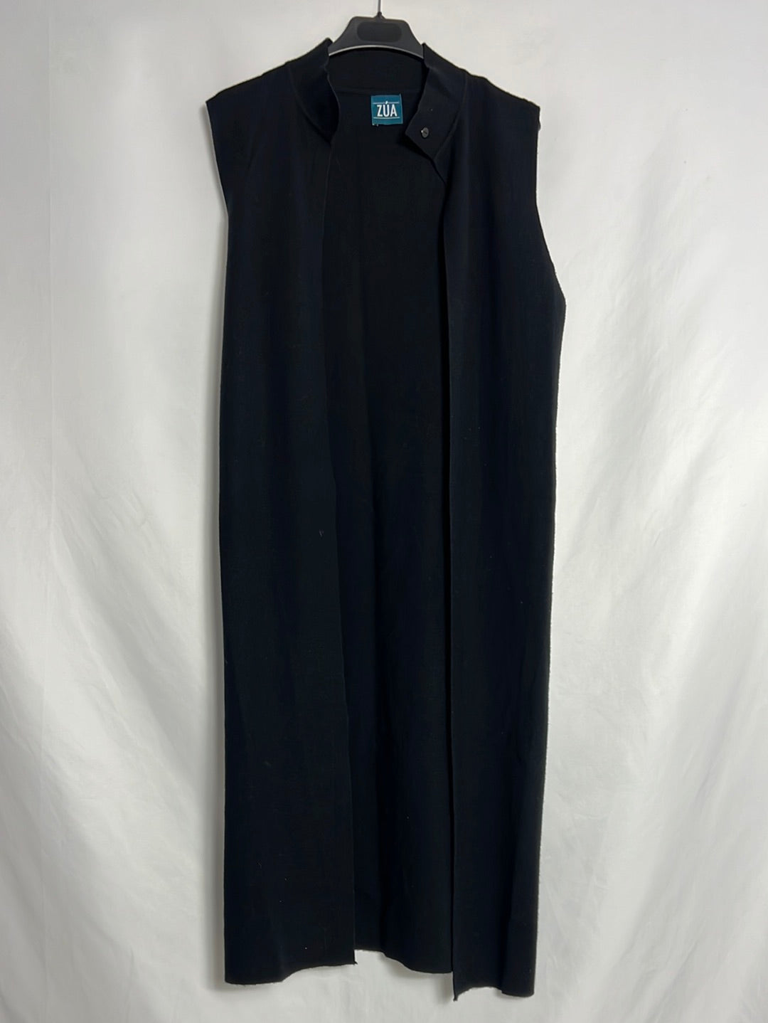 ZÚA. Chaleco midi punto negro. TU