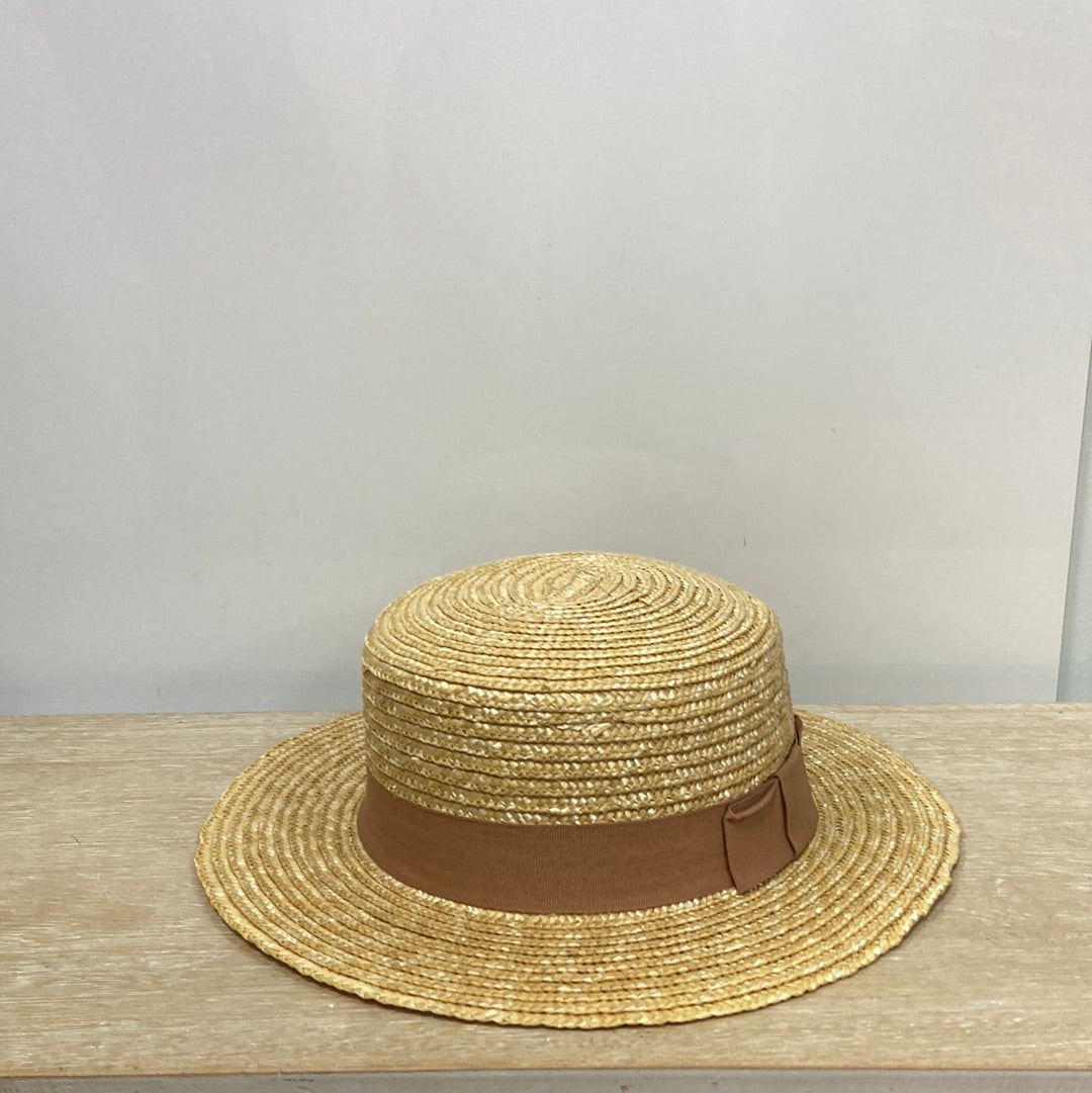 ZARA. Canotier rafia TU