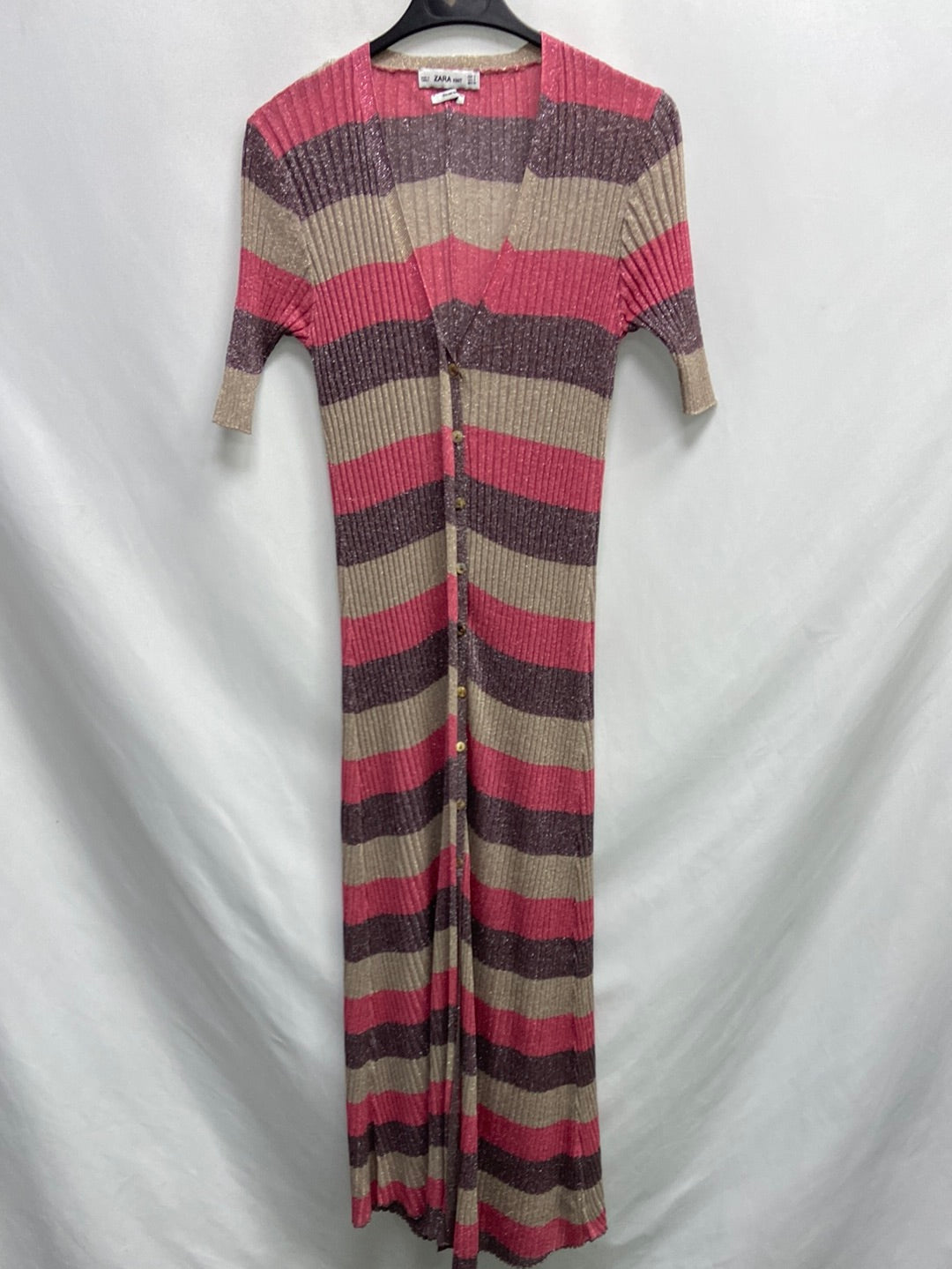 ZARA.Vestido midi punto T.S