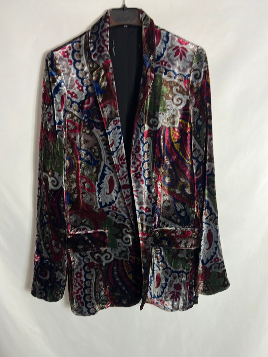 OTRAS. Blazer terciopelo estampada. T S