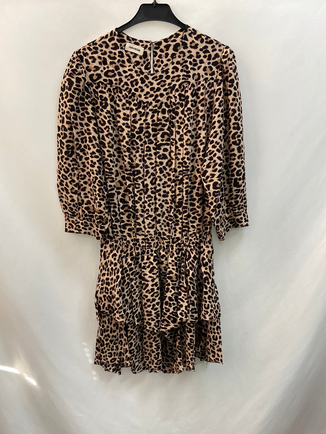 ZADIG&VOLTAIRE.Vestido corto volantes print T.S