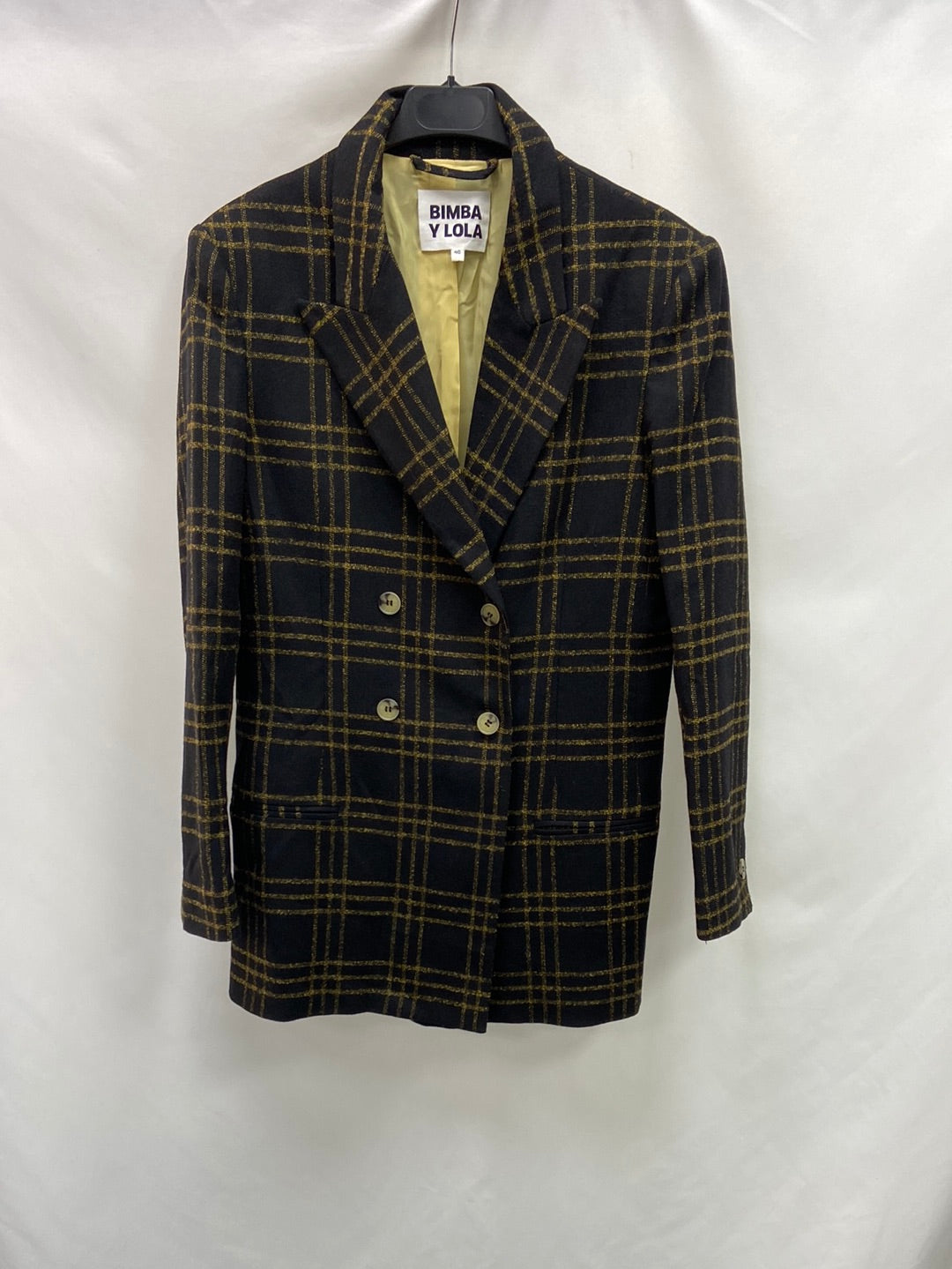 BIMBA Y LOLA.Blazer cuadros T.40 (m)