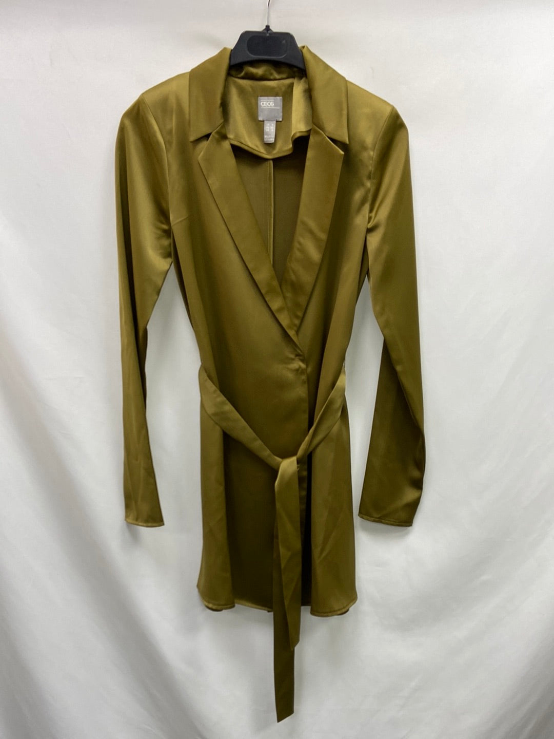 ASOS.Blazer verde satinada T.32