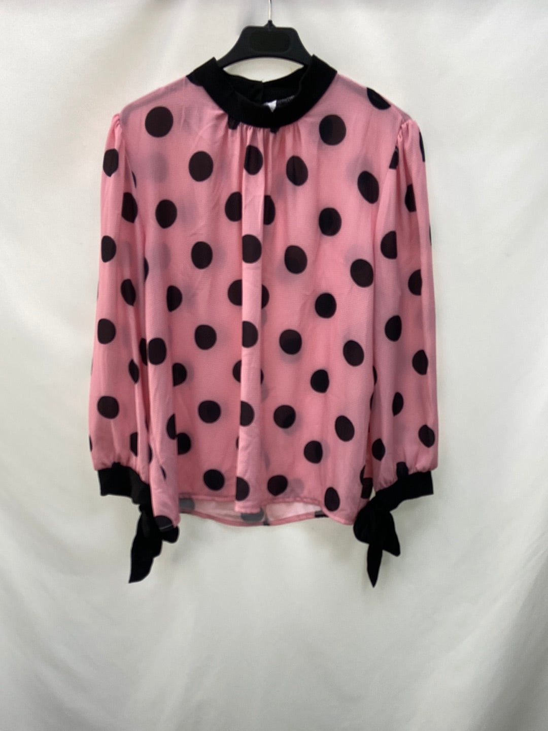 SENSE.Blusa rosa lunares T.M