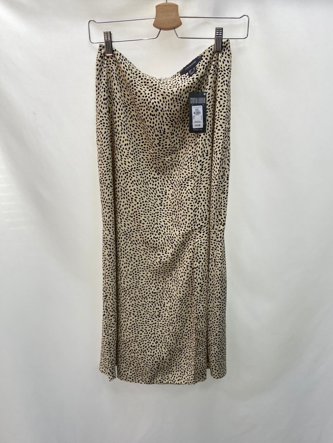 PRIMARK.Falda midi animal print T.38