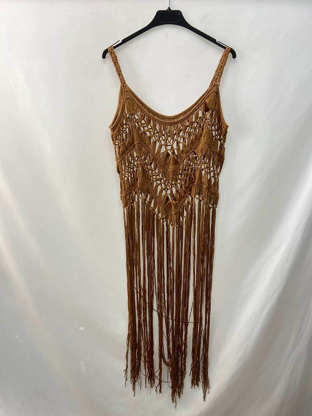 OTRAS.Top camel crochet flecos TU (M/L)