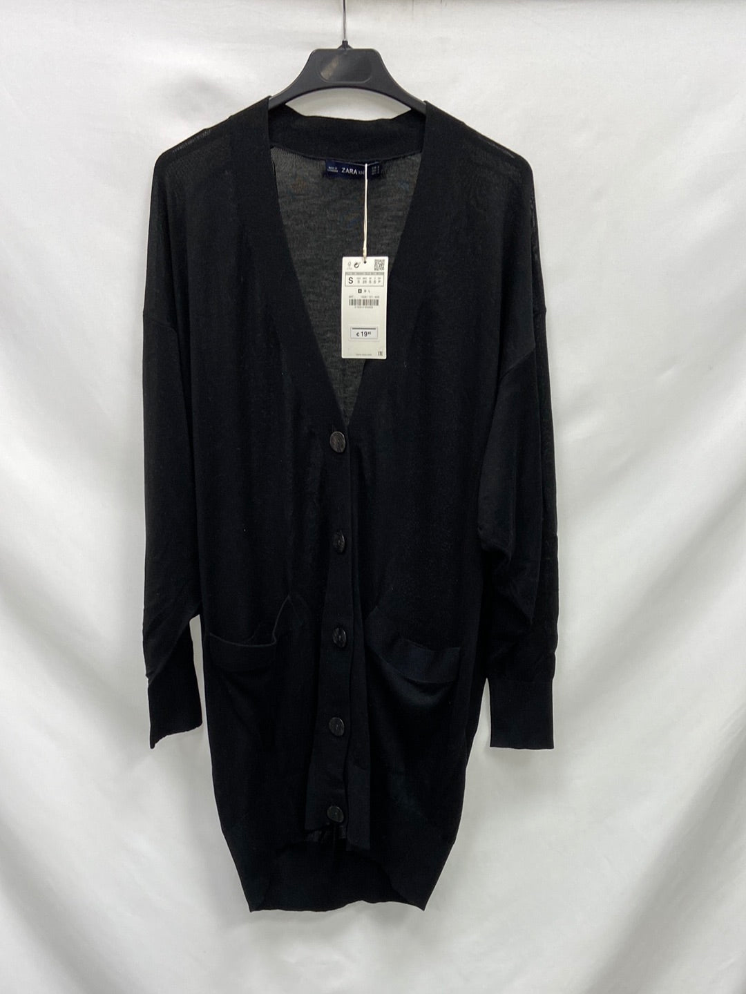 ZARA.Cárdigan fino largo T.S