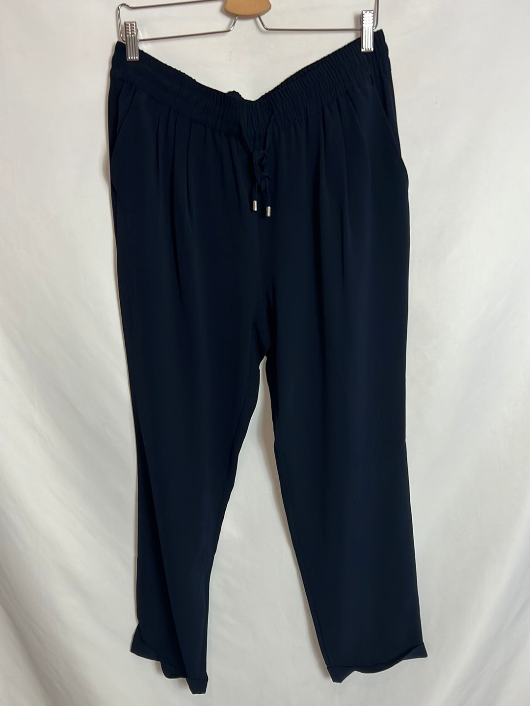ZARA. Pantalones fluidos azules. T XL