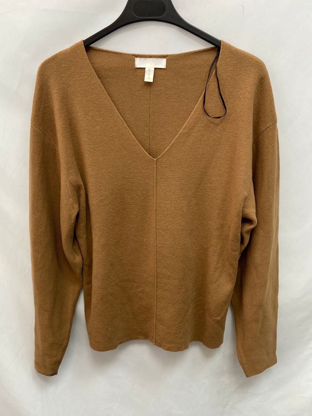 H&M.Jersey punto camel T.XS