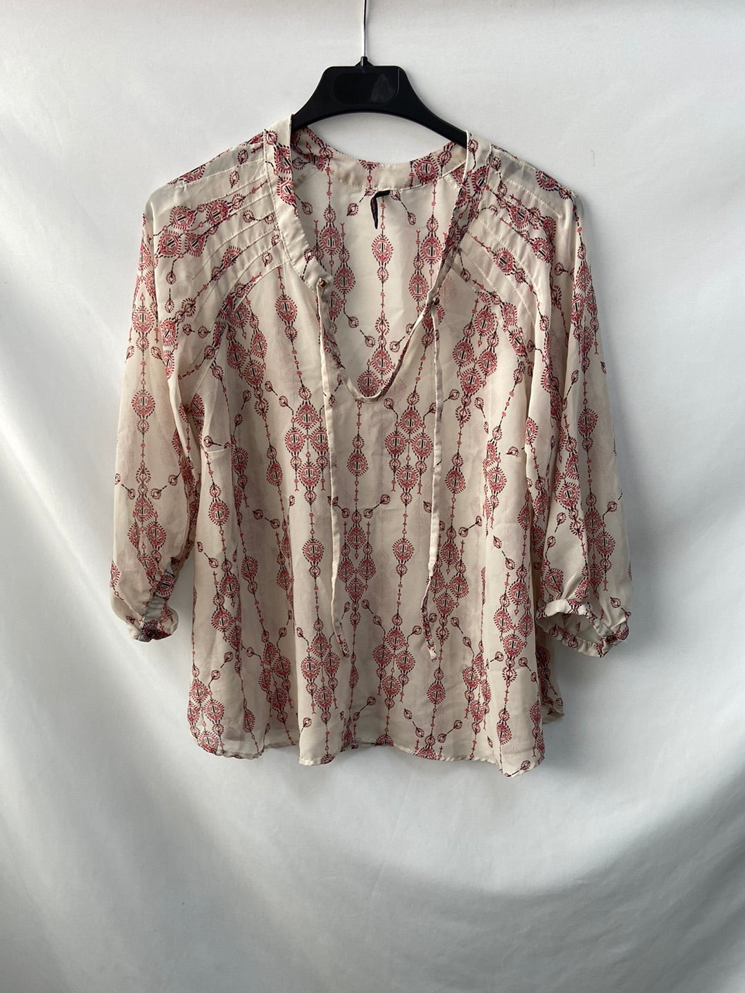 BERSHKA. Blusa etnica T. S