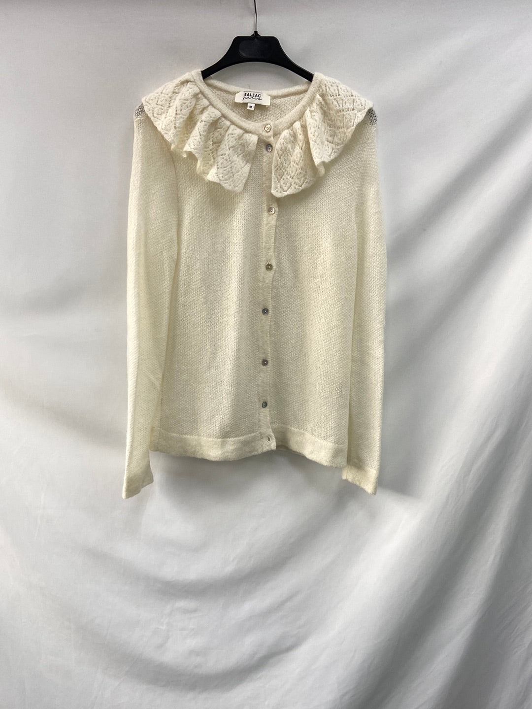 BALZAC PARIS. Jersey punto beige cuello bebe T.m