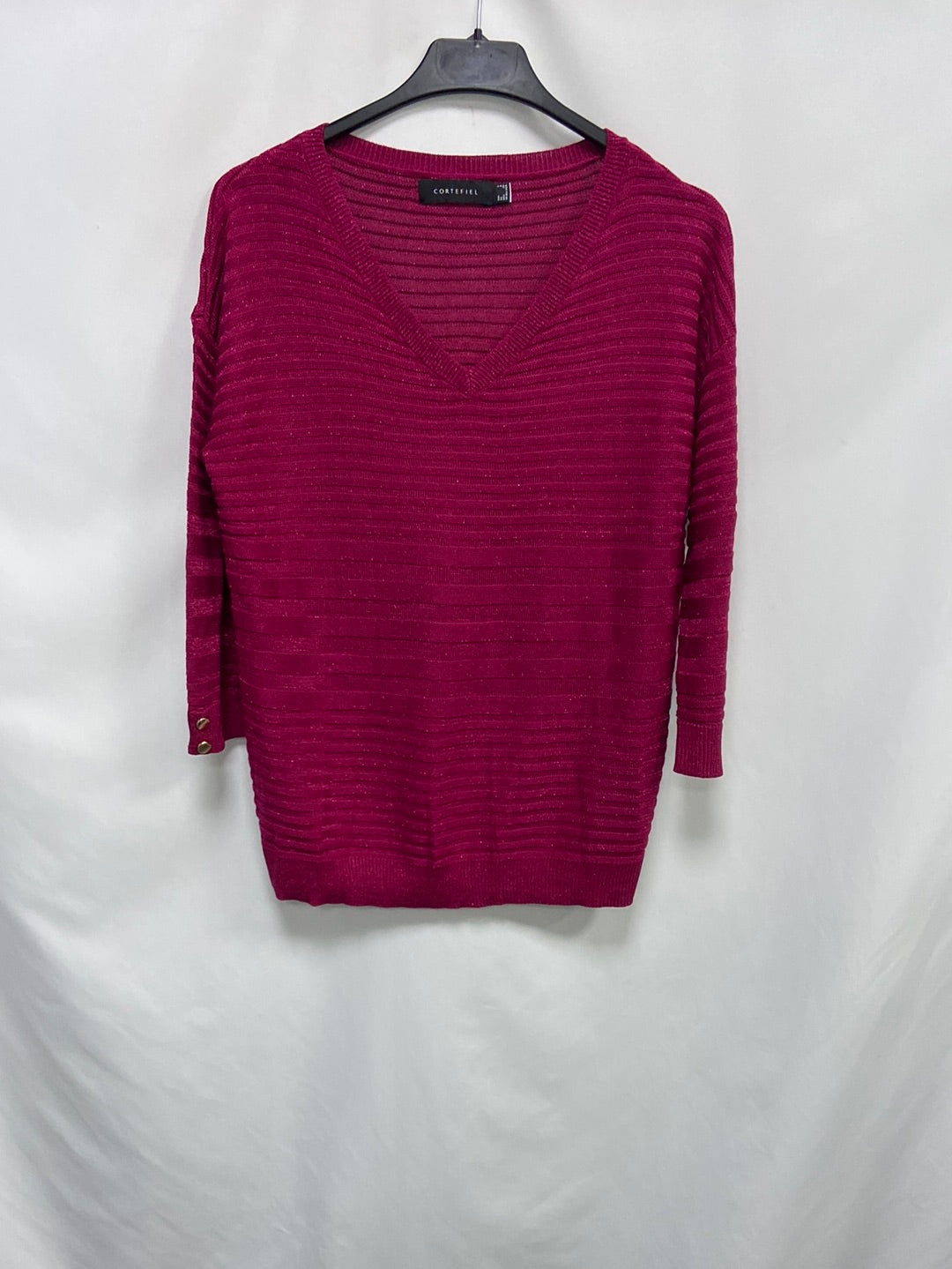 MarketCORTEFIEL. Jersey rosa hilos T.s