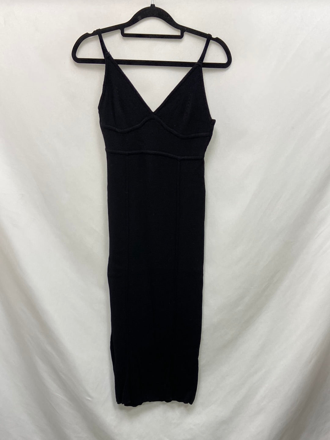 ZARA.Vestido punto midi T.S