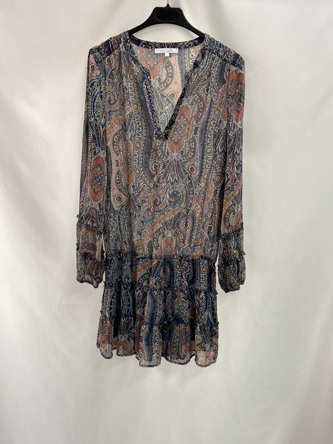 SCALPERS.Vestido corto estampado T.s