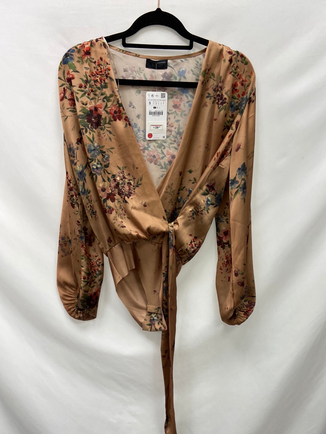 ZARA.Body tejido satinado T.S