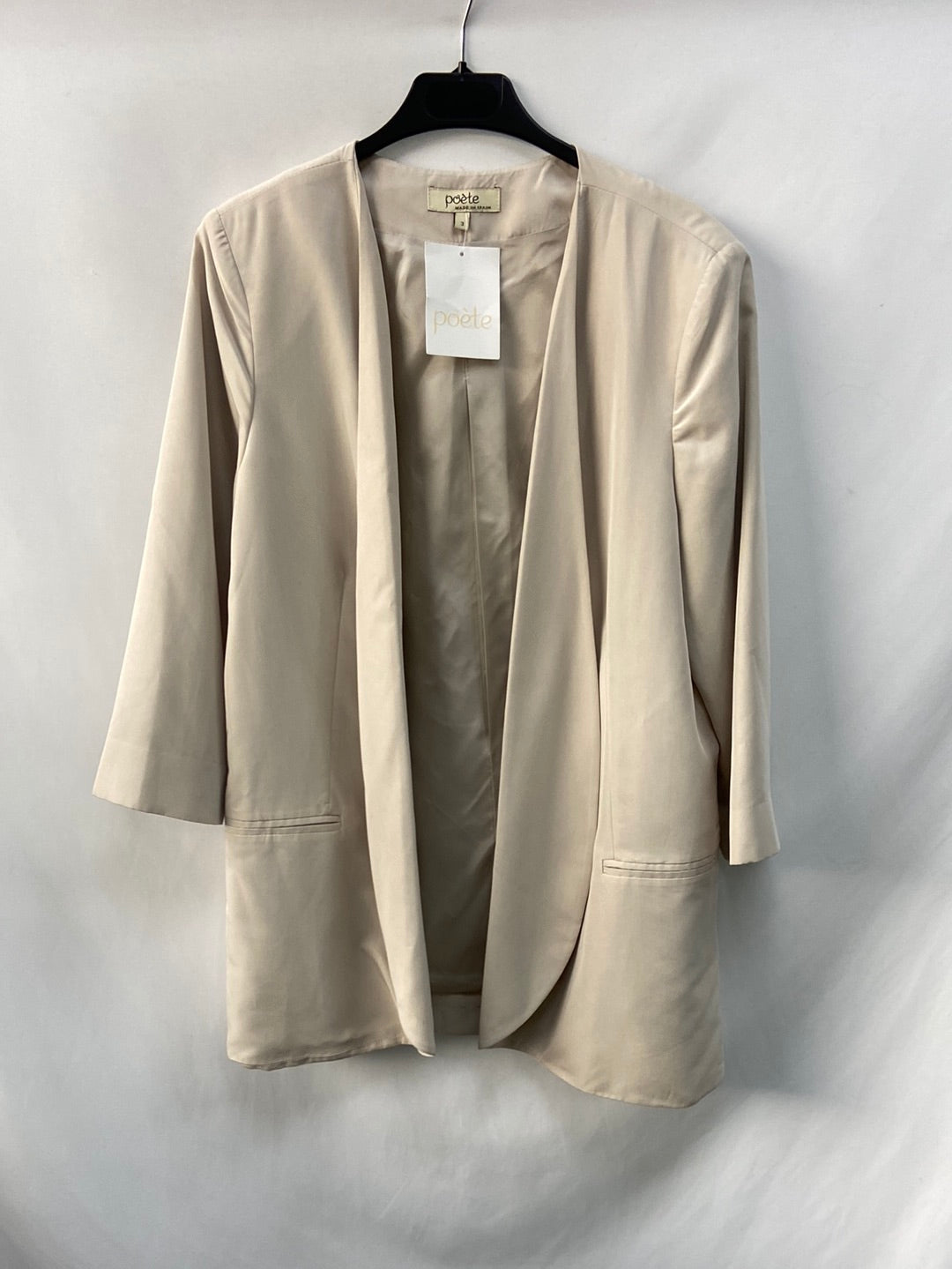 POÈTE.Blazer beige T.3 (L)