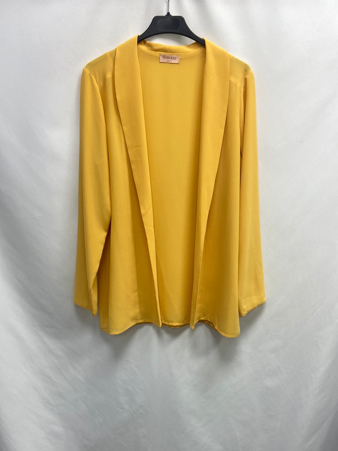 BIMANI13. Chaqueta fluida amarilla T.m