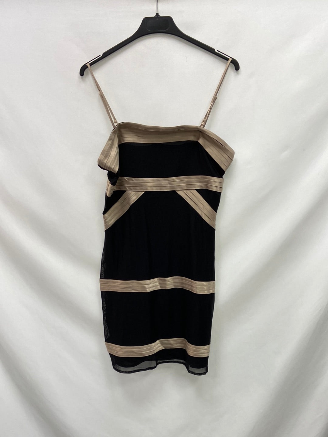 ASOS.Vestido bicolor ajustado T.40