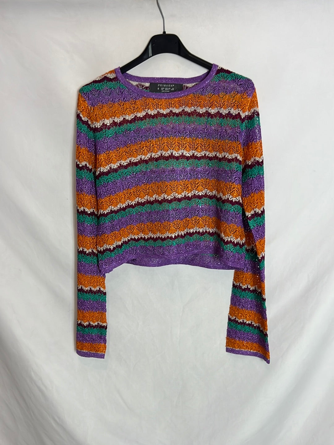 PRIMARK. Jersey calado colores. T S