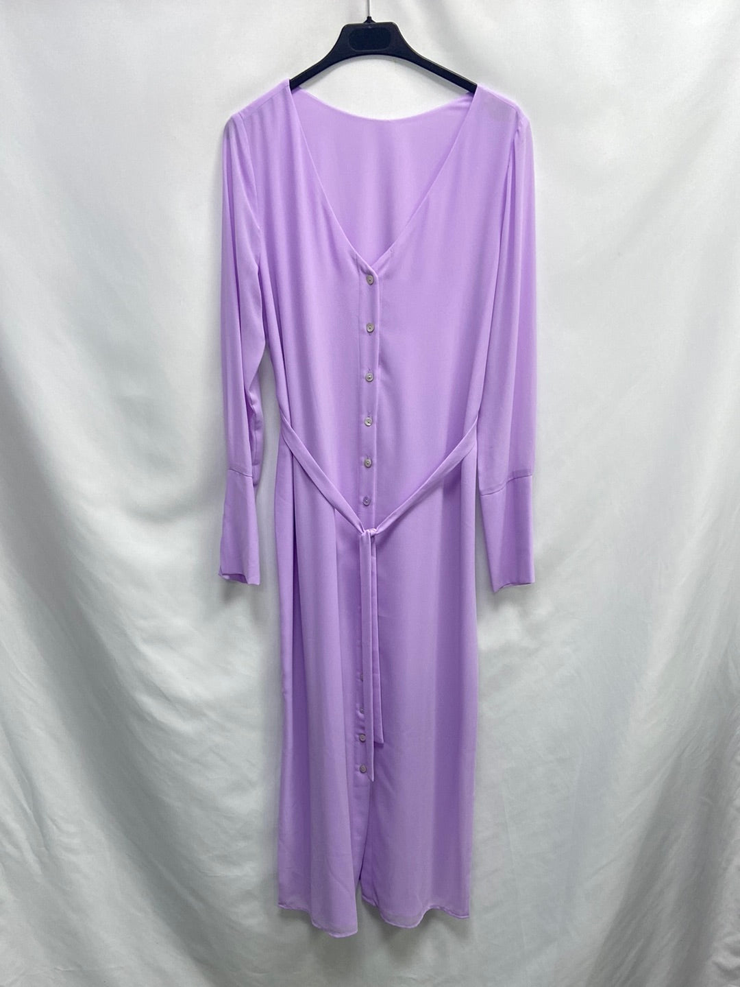 BIMANI. Vestido lila midi T.m