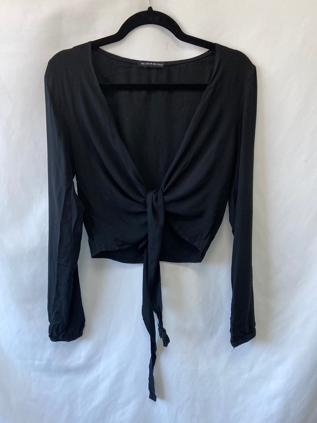BRANDY MELVILLE.Top/sobrecamisa negra TU(s/m)
