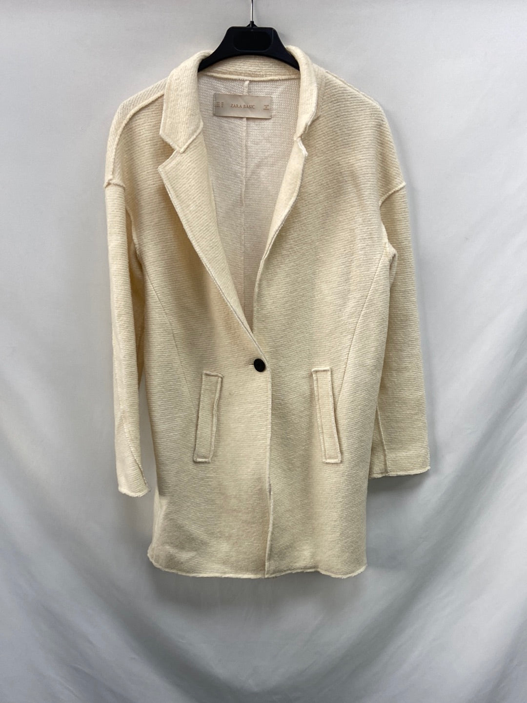 ZARA.Abrigo beige T.XS