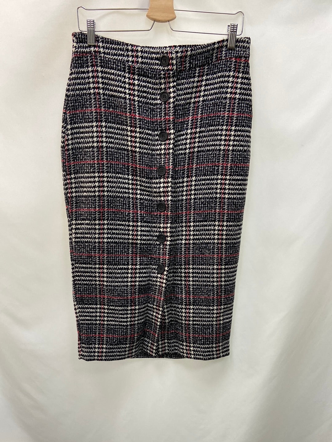 CELOP.Falda midi pata de gallo T.M