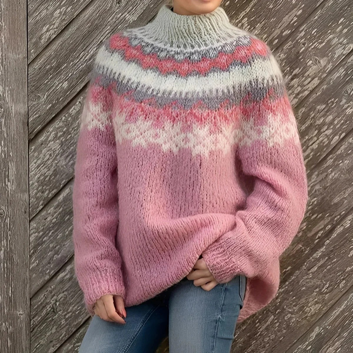 Remy - Clásico suéter estampado para mujer