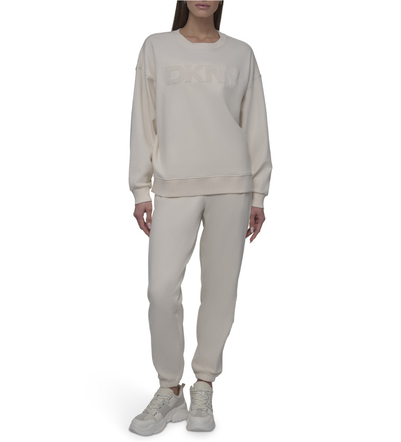 DKNY Pantalón Jogger beige