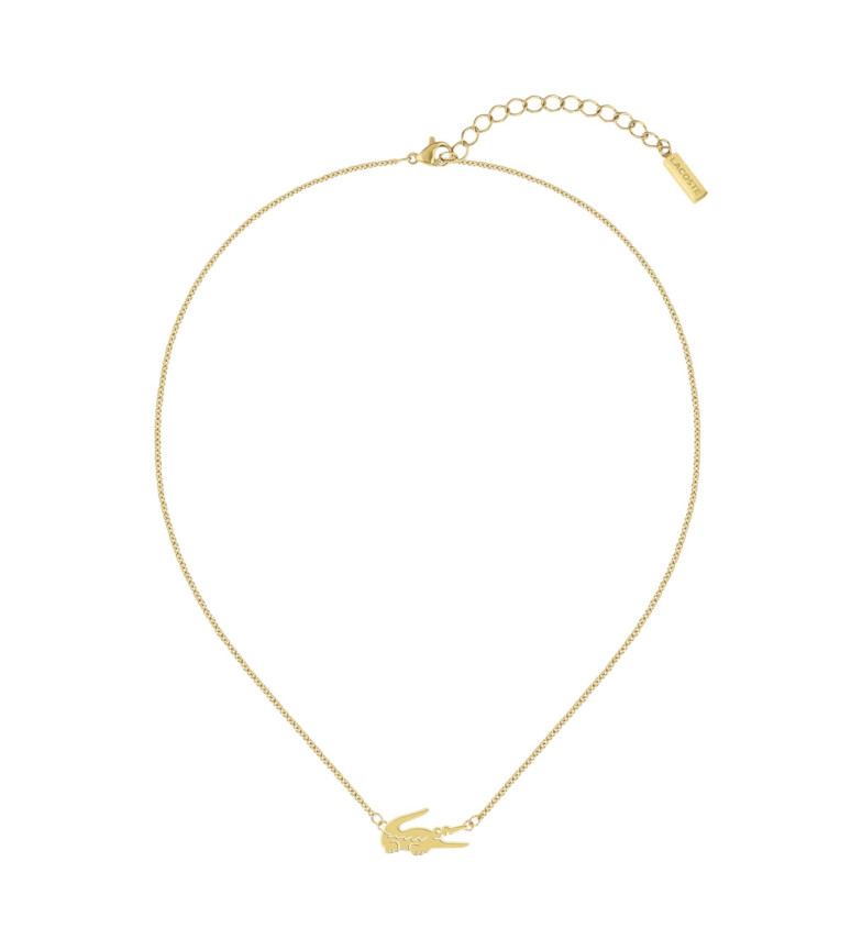 Lacoste Collar de acero dorado