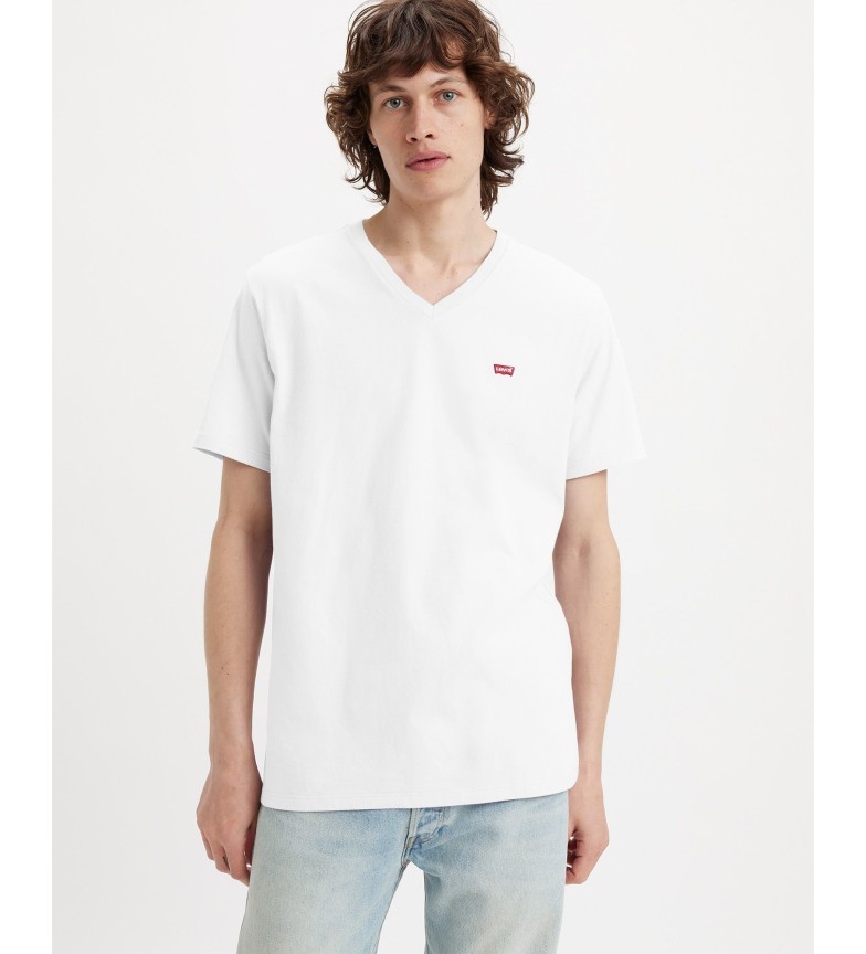 Levi's Camiseta Cuelllo pico blanco