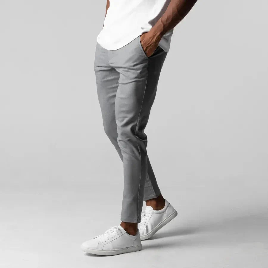 Justine - Pantalón Chino Ajustado Casual para Hombres