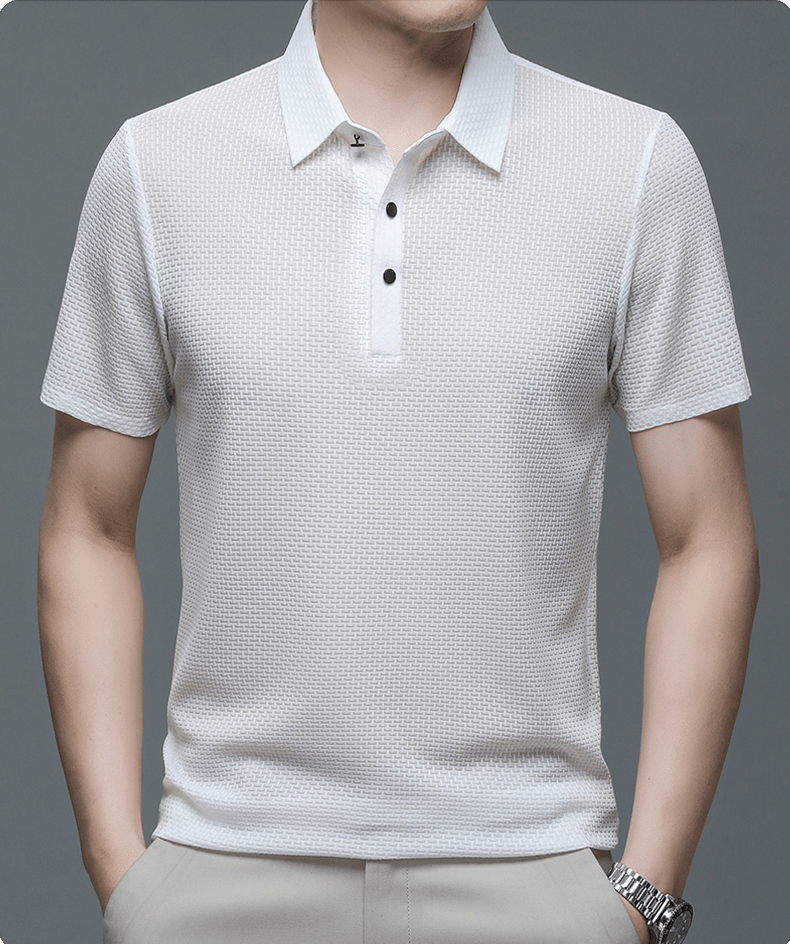 Zack - Camiseta Polo de Manga Corta Casual para Hombres