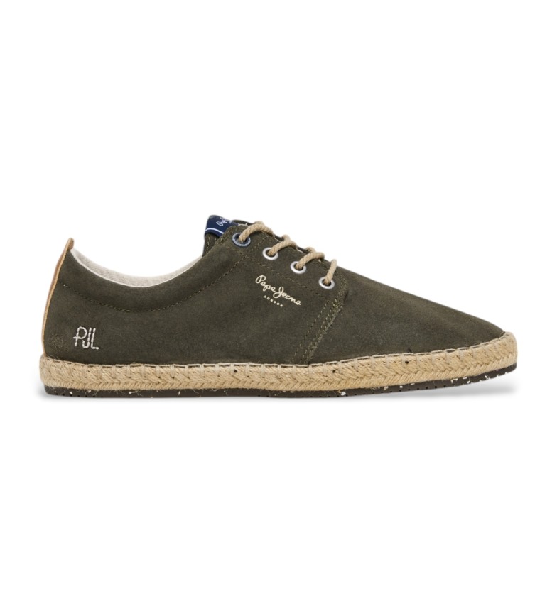 Pepe Jeans Zapatos bluchers de piel Tourist west verde