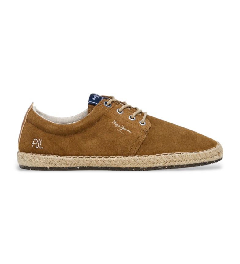 Pepe Jeans Zapatos blucher de piel Tourist West marrón