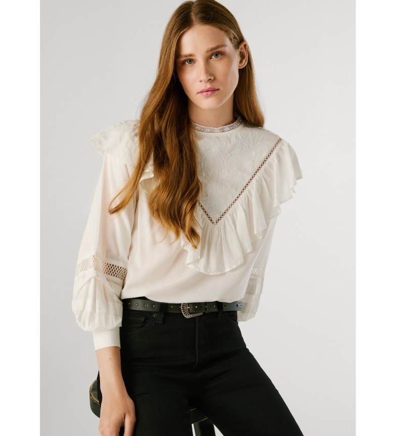 Pepe Jeans Blusa Noe blanco