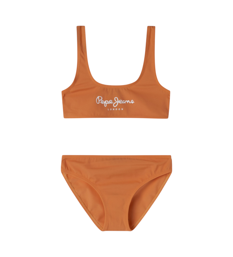 Pepe Jeans Bikini en tejido ligero y elástico naranja
