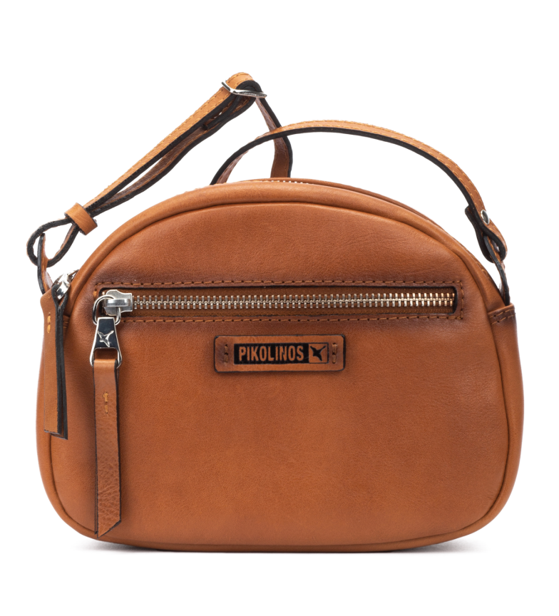 Pikolinos Bolso bandolera de piel Durango marrón