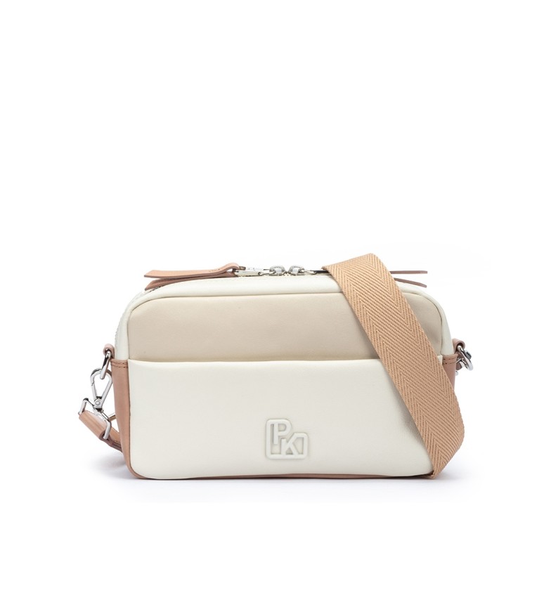 Pikolinos Bolso bandolera de piel Foz blanco