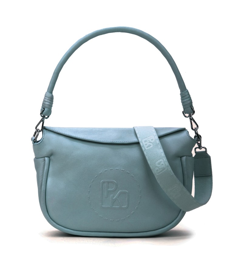Pikolinos Bolso bandolera de piel Marazuela azul