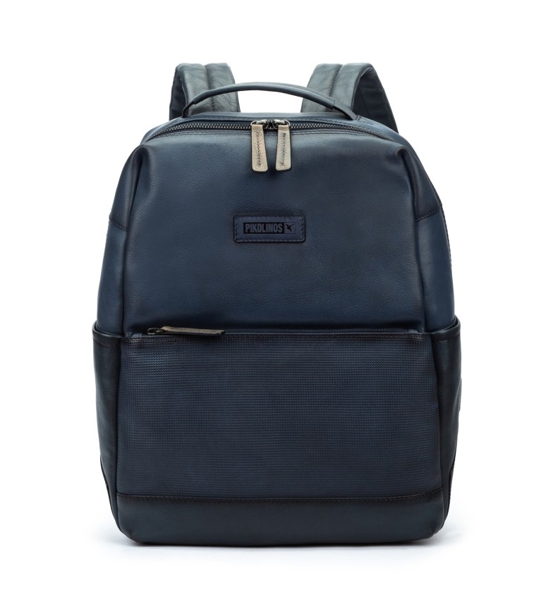 Pikolinos Mochila de piel Palomares azul