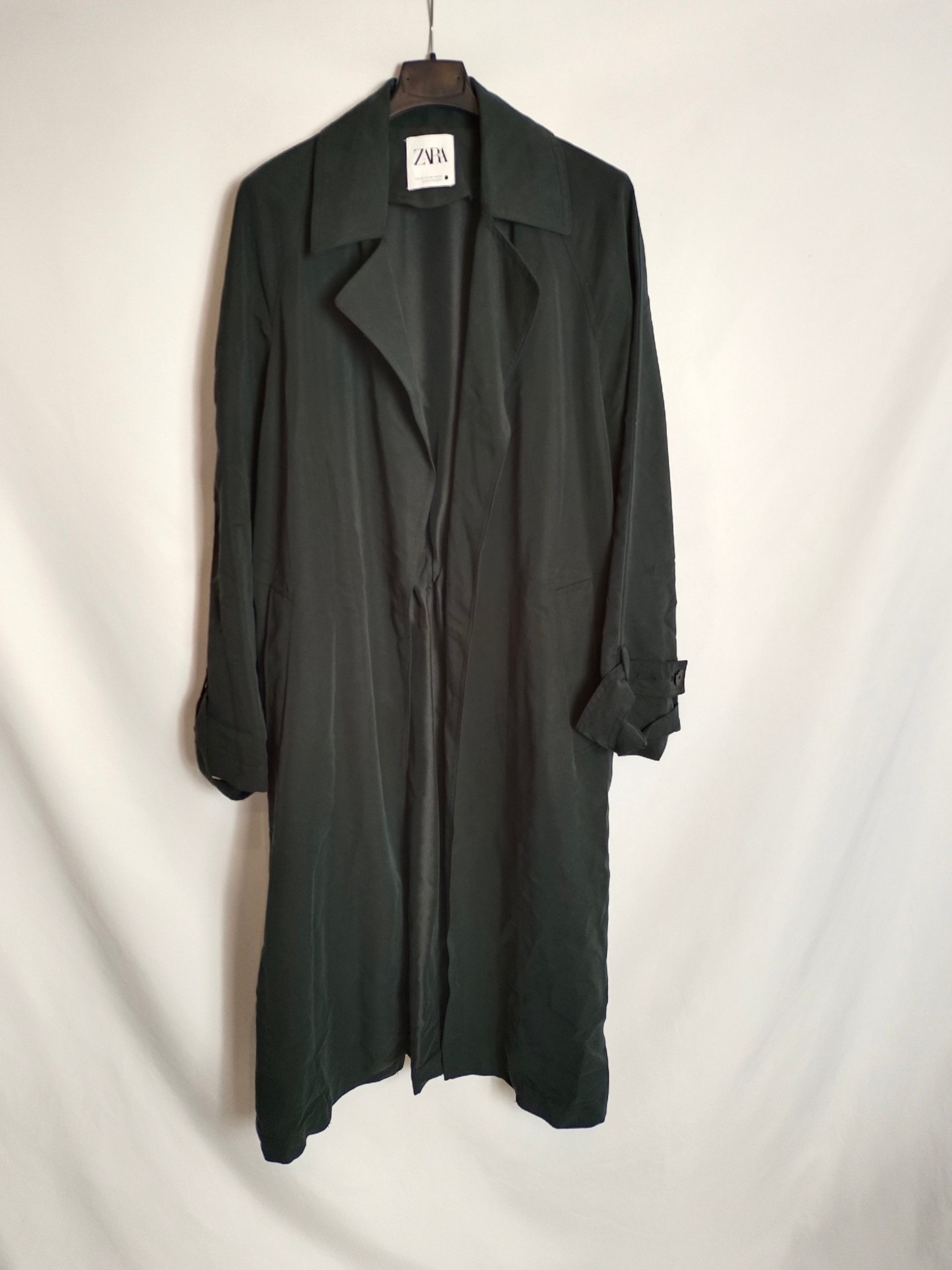 ZARA. Chaqueta fina azul T.xs